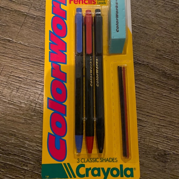 Craylola Office Vtg 99 Crayola Color Works Mechanical Pencils
